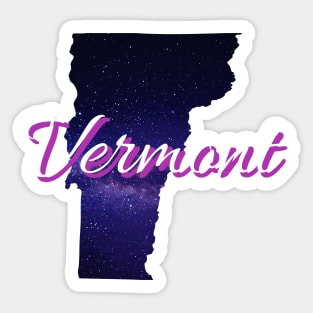 Galactic States - Vermont T-Shirt Sticker